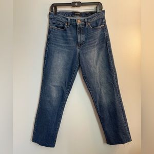 Banana republic straight leg jeans dark wash ankle jeans
